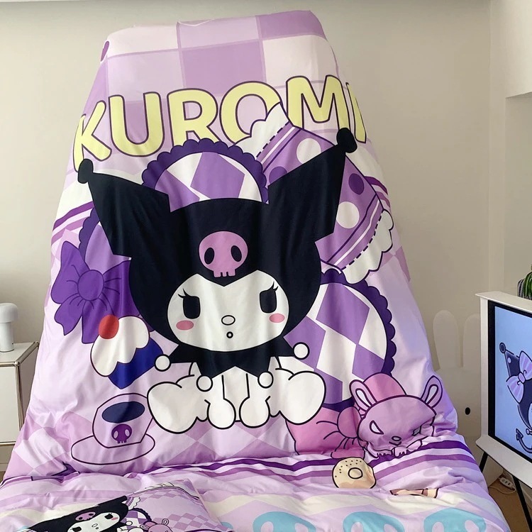 ふんわりキュートなクレヨンしんちゃん女の子用純綿4点セットさわやかコットン掛け布団カバーオールシーズン快適寝具