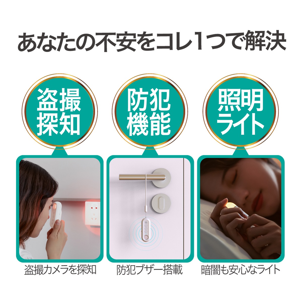 盗難防犯探知機 SY-128 /盗撮探知/防犯ブザー/LEDライト/防犯機器/更衣室/事務所