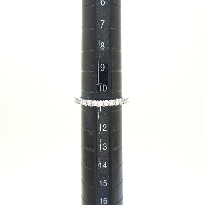 クリスタル リング 指輪 クリア 10.5号 シルバーメッキ/292622【中古】