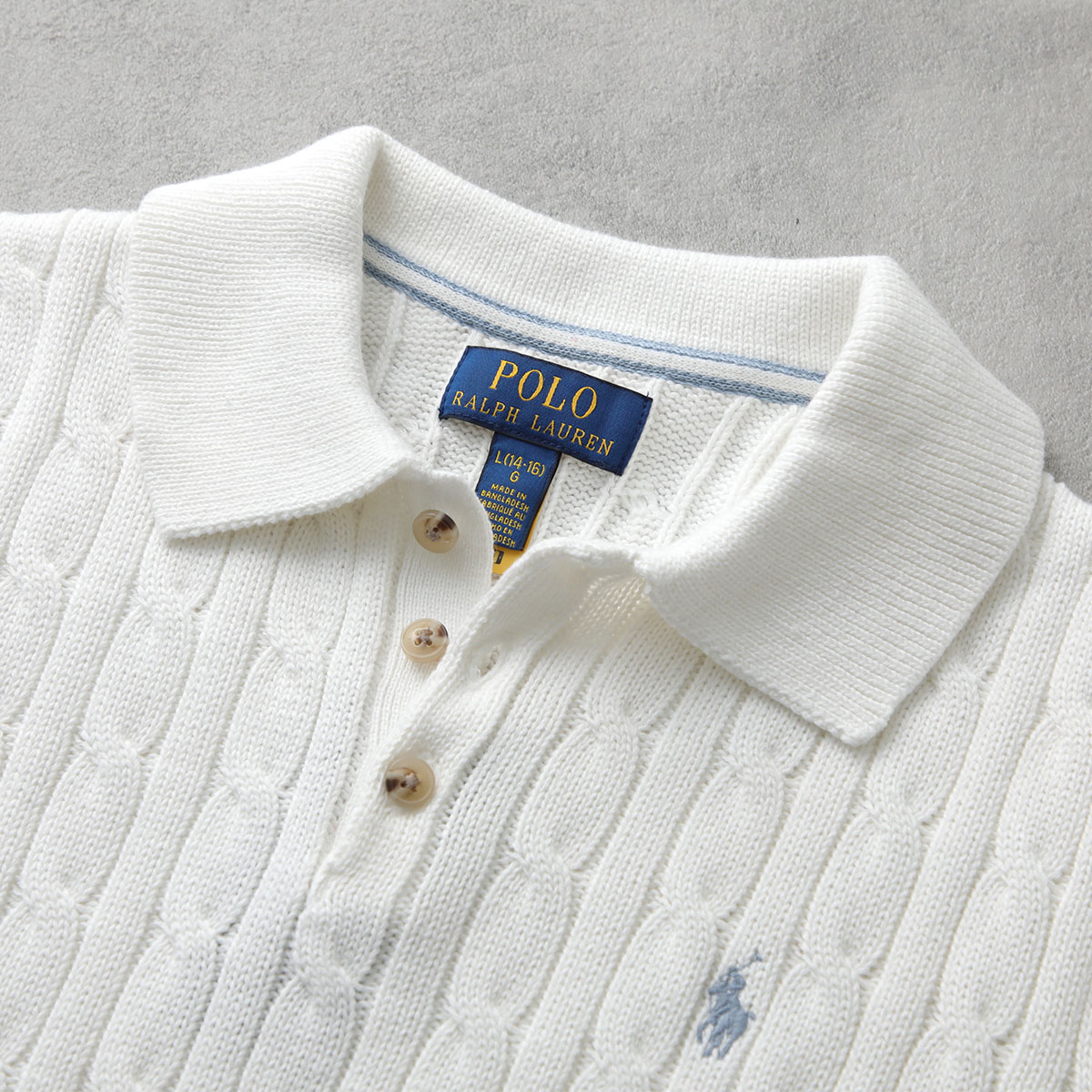 POLO RALPH LAUREN ポニー刺繍 半袖コットンニット 白 XL Qoo10] POLO Ralph Lauren Polo Ralph Lauren KI