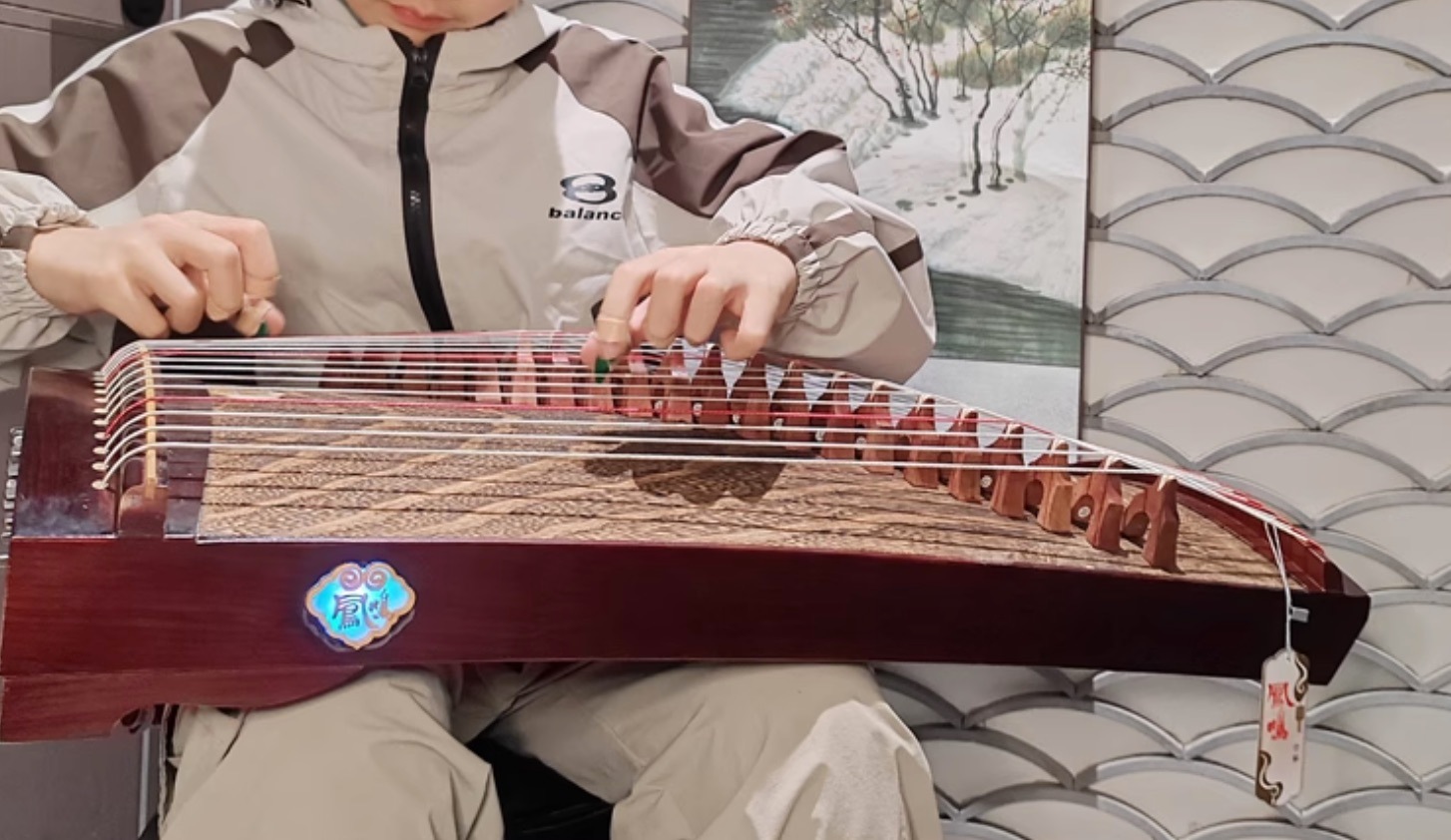 筝 bluetoothオーディオ内蔵 21弦 73cm 中国の弦楽器