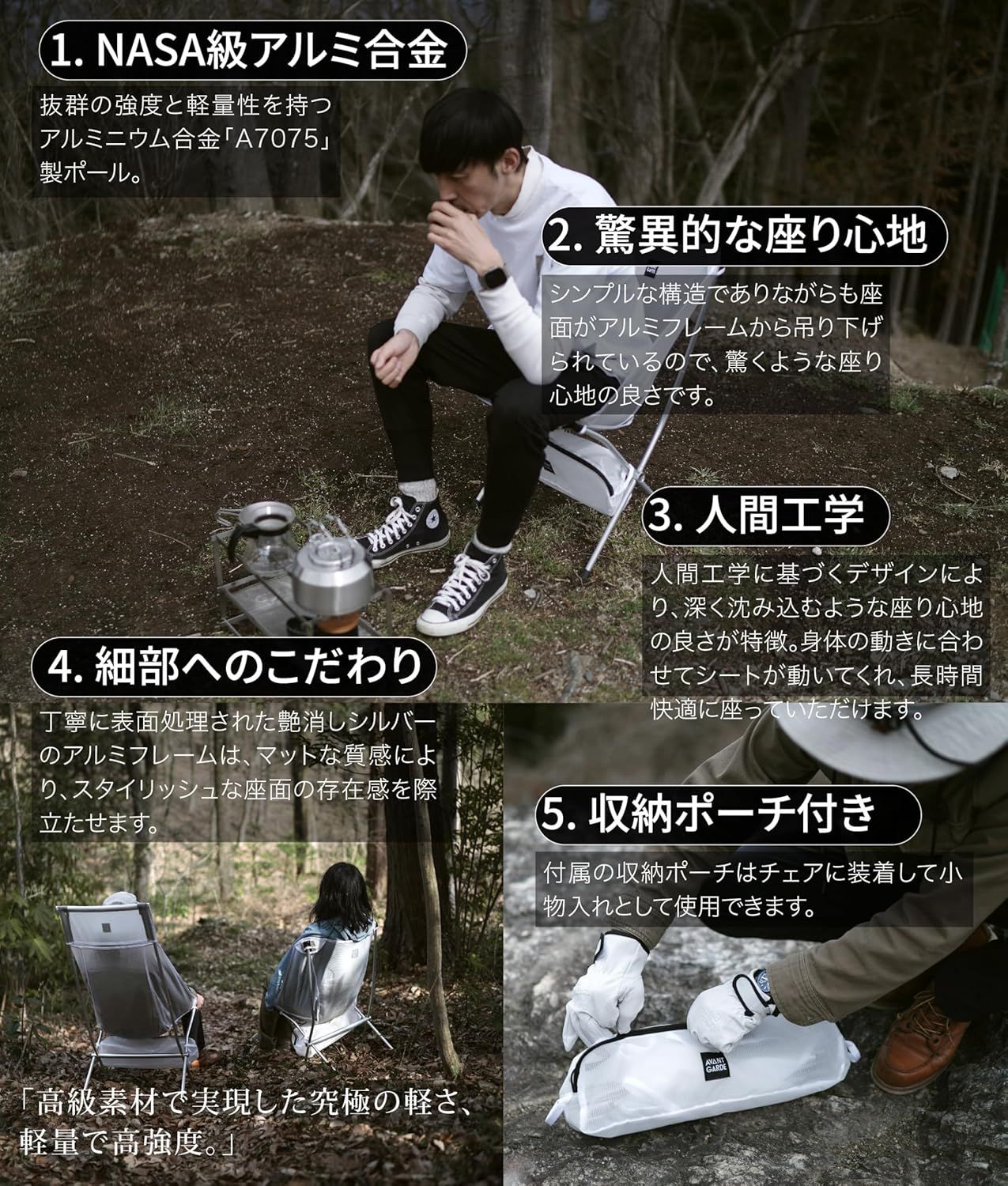 アウトドアチェア 軽量 895g 高強度 透明感 折畳み 人間工学設計 140kg耐荷重 コンパクト収納 キャンプ用 インドア/アウトドア兼用 瞬時に設営撤収 ローチェア グランドチェア ロータイプ アウトドアチェア 軽量 895g 高強度 透明感 折畳み 人間工学設計 140kg耐荷重 コンパクト収納 キャンプ用 インドア/アウトドア兼用 瞬時に設営撤収 ローチェア グランドチェア ロータイプ