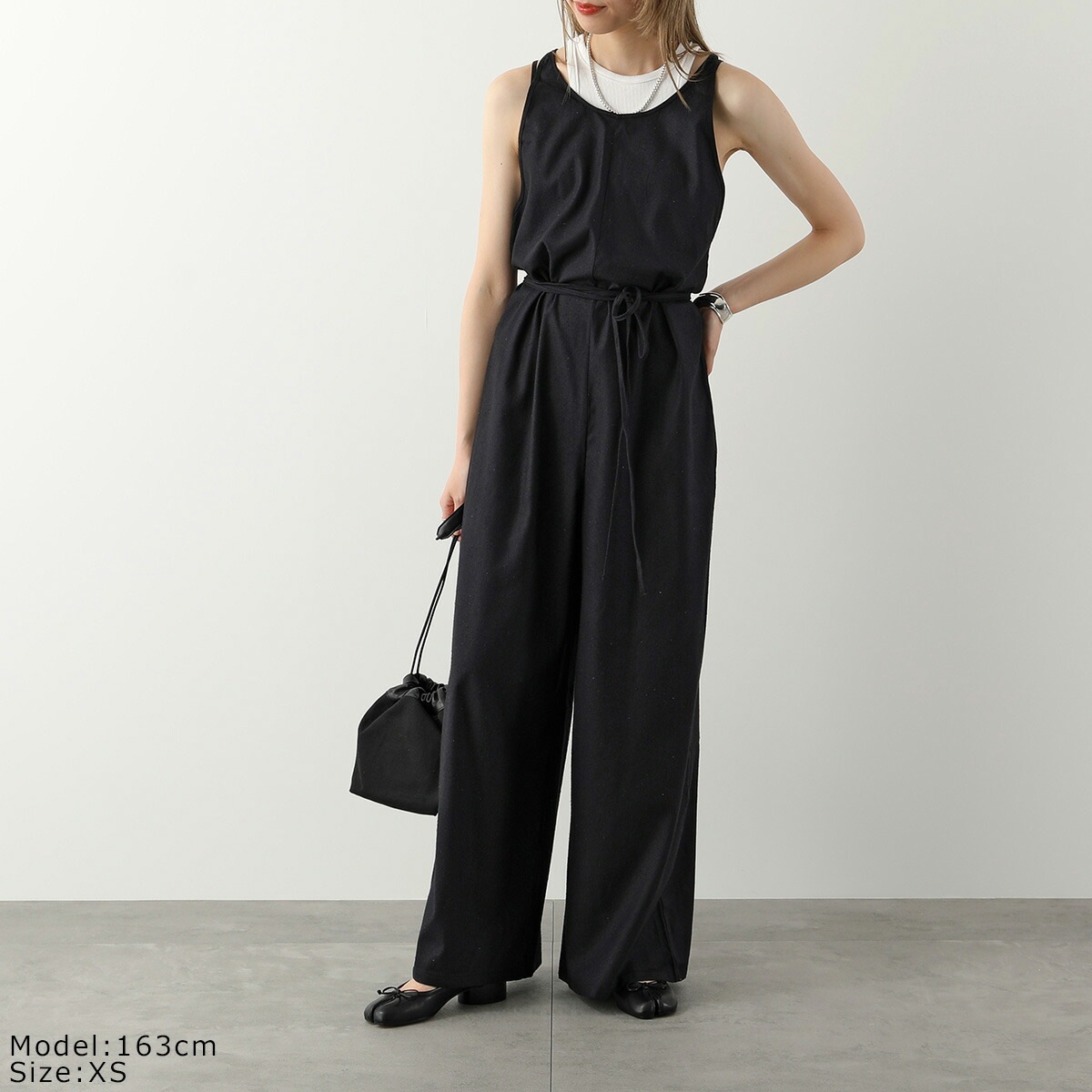 BASERANGE ベースレンジ サロペット OTAY JUMPSUIT JUOT RS 000 レディース ジャンプスーツ オールインワン ノースリーブ シルク カラー2色