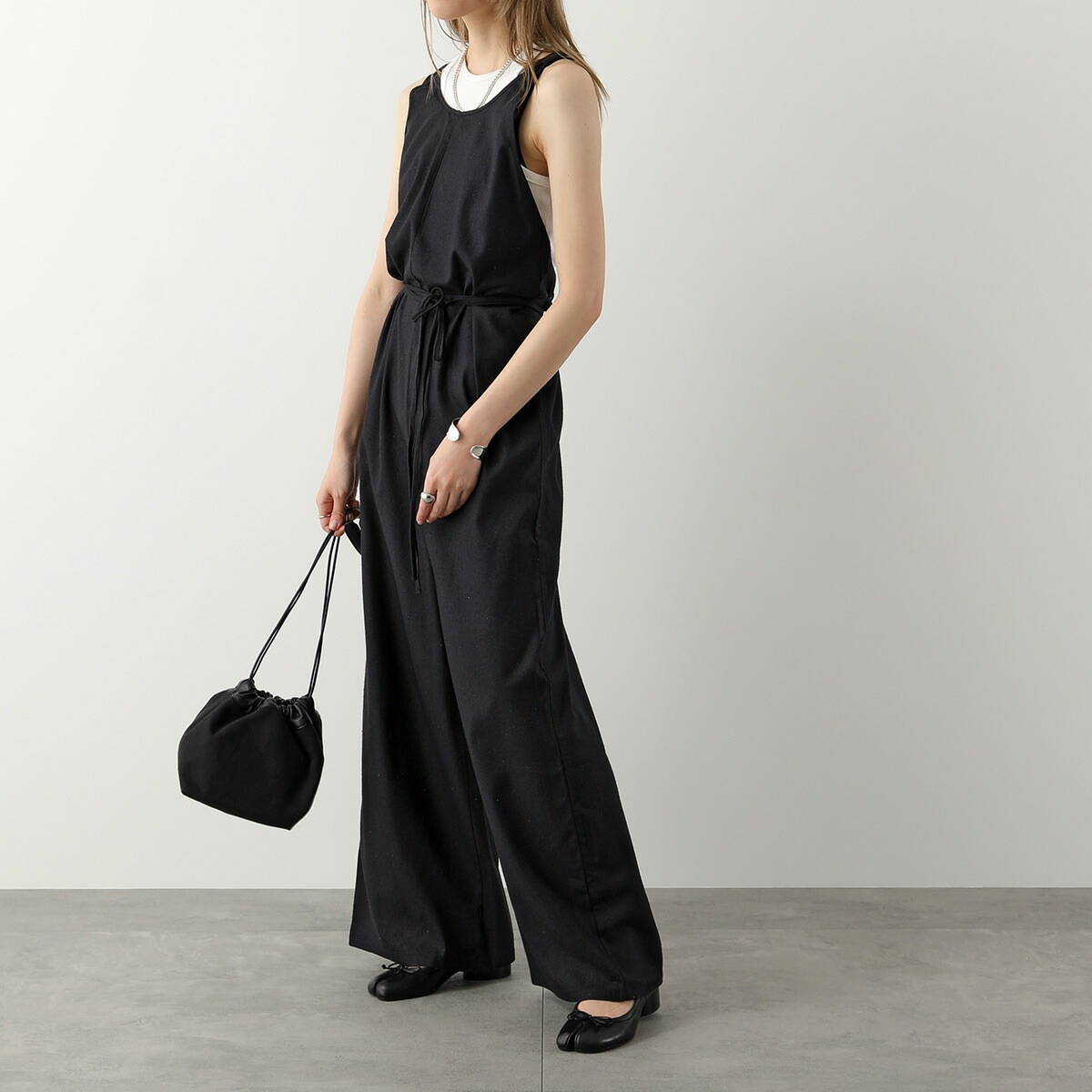 BASERANGE ベースレンジ サロペット OTAY JUMPSUIT JUOT RS 000 レディース ジャンプスーツ オールインワン ノースリーブ シルク カラー2色