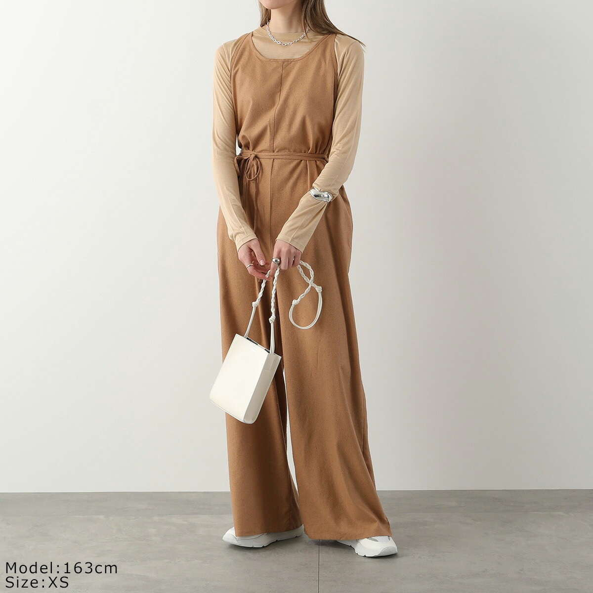 BASERANGE ベースレンジ サロペット OTAY JUMPSUIT JUOT RS 000 レディース ジャンプスーツ オールインワン ノースリーブ シルク カラー2色