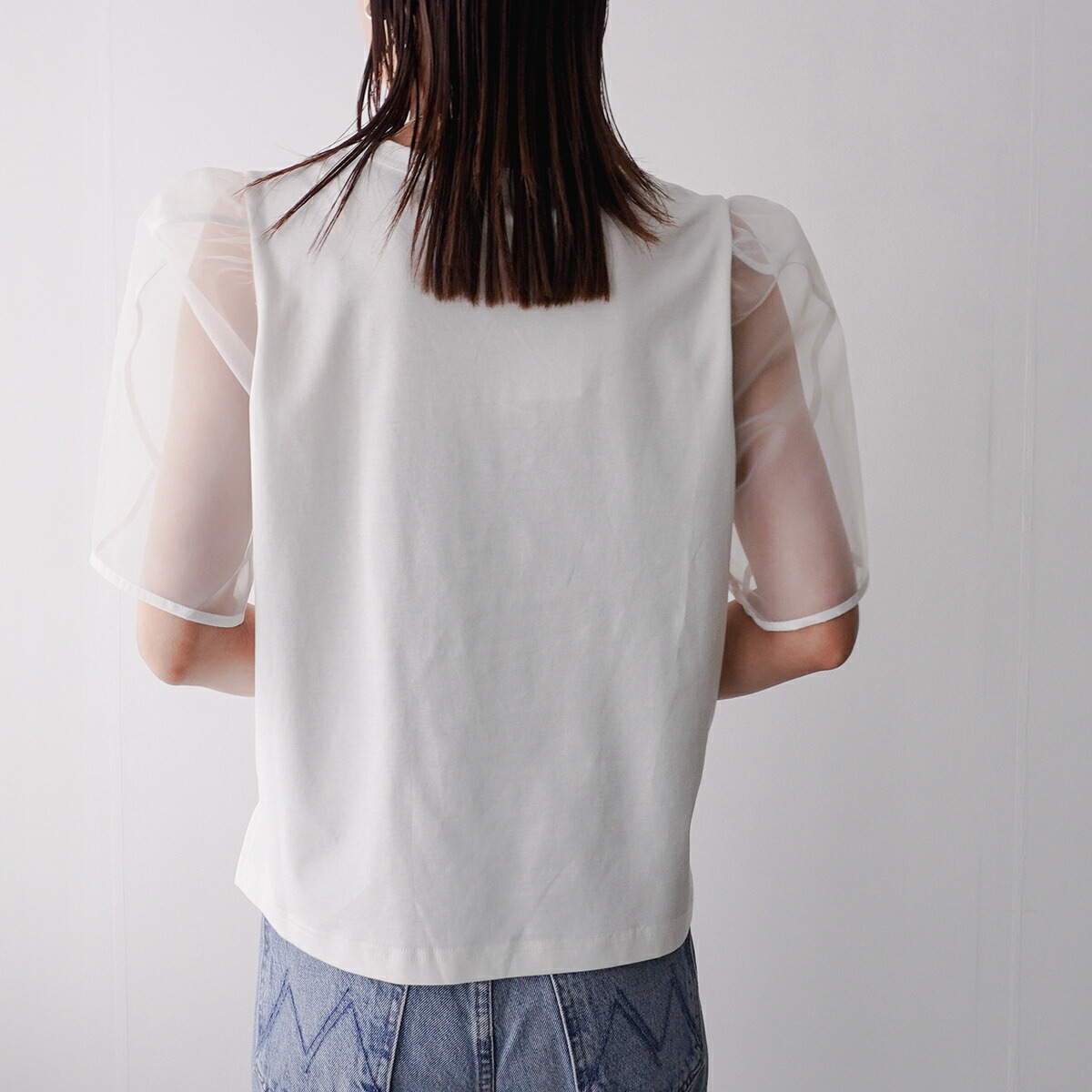 TORRAZZO DONNA トラッゾドンナ カットソー Tulip sleeve T-shirt 6252-421 レディース チューリップスリーブ オーガンジー 半袖 カラー2色 【mega】 TORRAZZO DONNA トラッゾドンナ カットソー Tulip sleeve T-shirt 6252-421 レディース チューリップスリーブ オーガンジー 半袖 カラー2色 【mega】