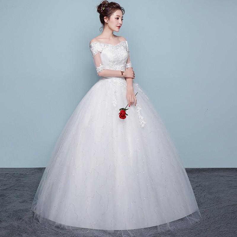 ウェディングドレス ワンピース 花嫁ドレス 白いドレス 花嫁 結婚式 披露宴 体型カバー 花嫁 ブライズメイドドレス 花嫁ドレス 大人気 おしゃれ