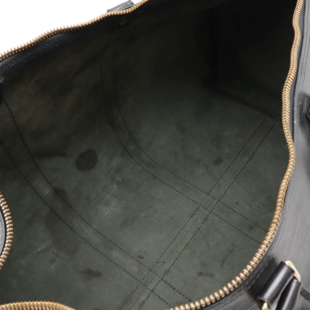 エピ キーポル50 ボストンバッグ 旅行カバン トラベルバッグ レザー ノワール ブラック ゴールド金具 M4296