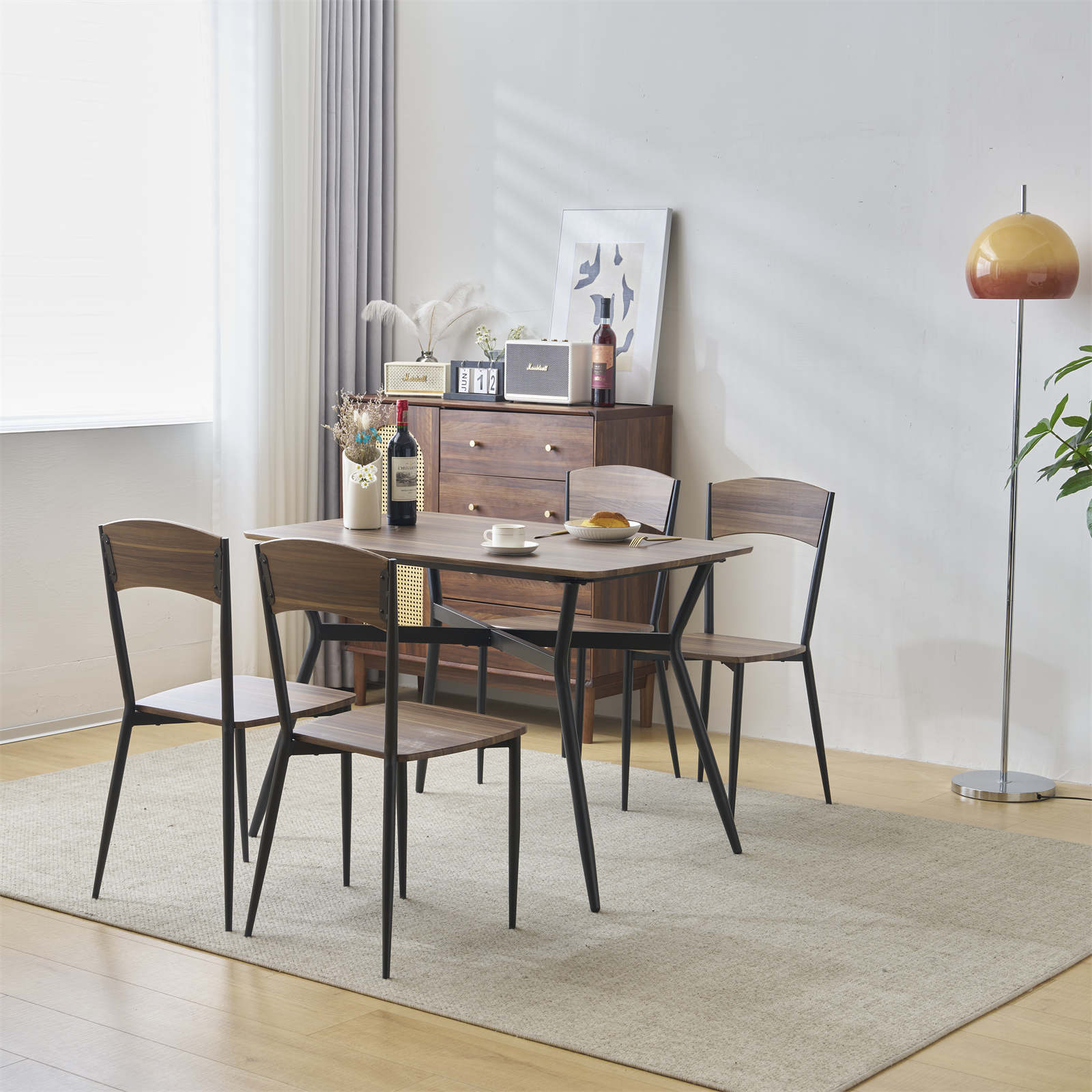 KOUKIDIダイニングテーブルセット4人用 5点セット ダイニング セット スチール 食卓 チェア4脚 幅110 コンパクトサイズ 4人掛け おしゃれ 2色 東京倉庫から発送 KOUKIDIダイニングテーブルセット4人用 5点セット ダイニング セット スチール 食卓 チェア4脚 幅110 コンパクトサイズ 4人掛け おしゃれ 2色 東京倉庫から発送