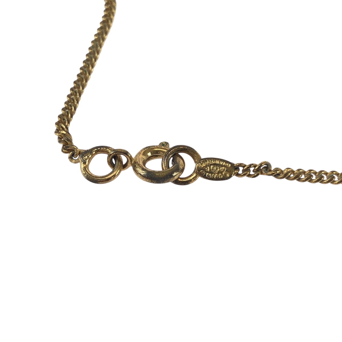 美品 ヴィンテージ ココマーク ラインストーン ゴールド ピンク メッキ ネックレス 02P刻印 レディース 502827 美品 ヴィンテージ ココマーク ラインストーン ゴールド ピンク メッキ ネックレス 02P刻印 レディース 502827