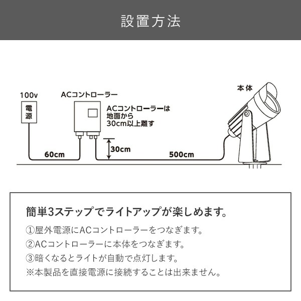 ガーデンライト 足元を照らす スタートキット ガーデントワイライト GT-J101ACS(GD)