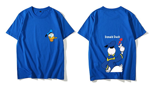 Disney ミッキーマウス 半袖Tシャツ プリント キャラTシャツ