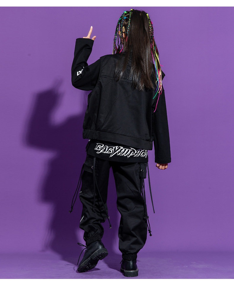 【送料無料】ダンス 衣装 ヒップホップ 韓国 キッズ トレーナー ベスト 黒 男女兼用 ガールズ 男の子 女の子 ダンス 衣装 スポーツウェア セットアップ キッズ ダンス 衣装 ヒップホップ 長袖t 【送料無料】ダンス 衣装 ヒップホップ 韓国 キッズ トレーナー ベスト 黒 男女兼用 ガールズ 男の子 女の子 ダンス 衣装 スポーツウェア セットアップ キッズ ダンス 衣装 ヒップホップ 長袖t