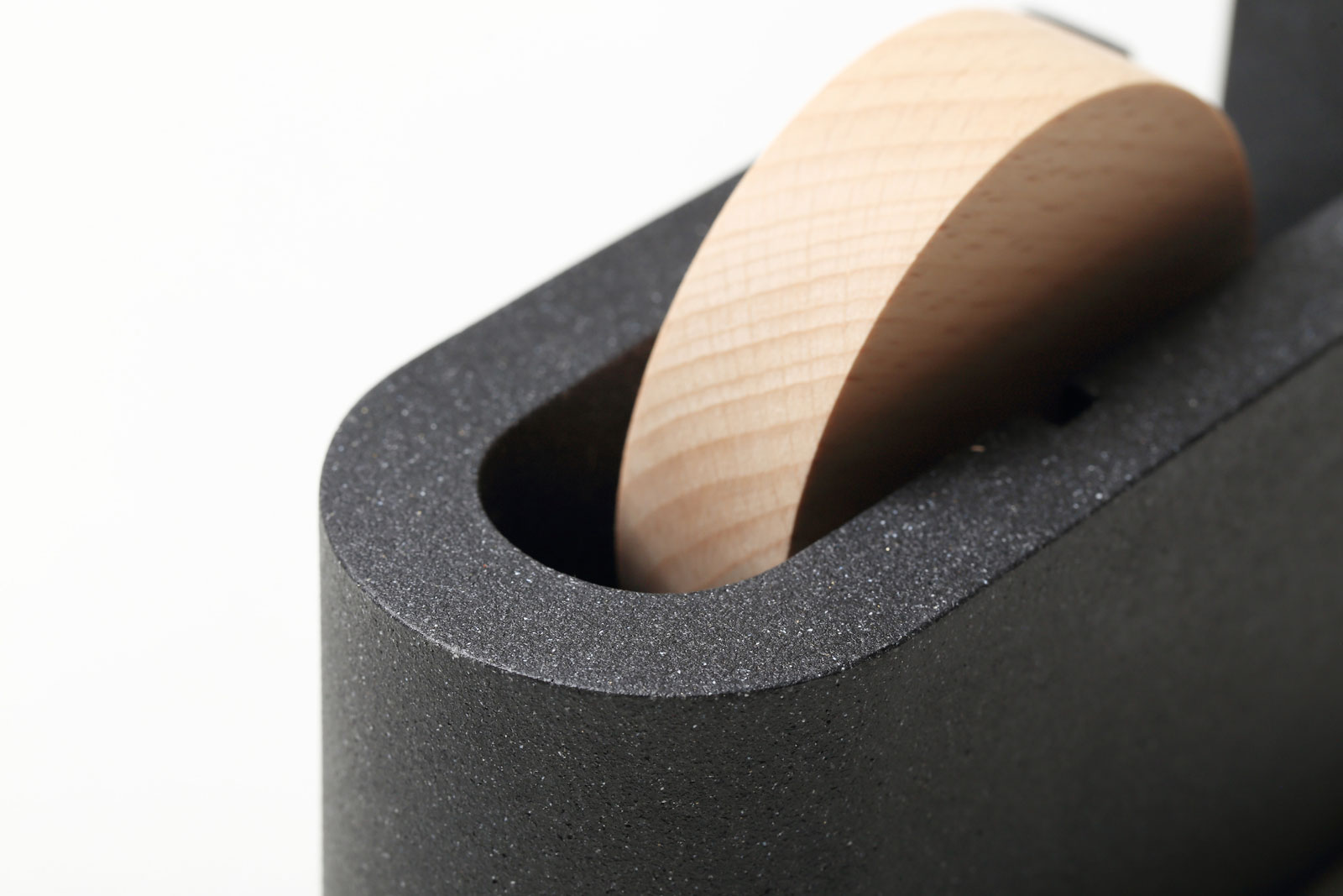 テープカッター イデアコ ステーショナリー テープカッター ストーンサンドカラー 石調 ideaco Stationery tape cutter ストーンサンドホワイト