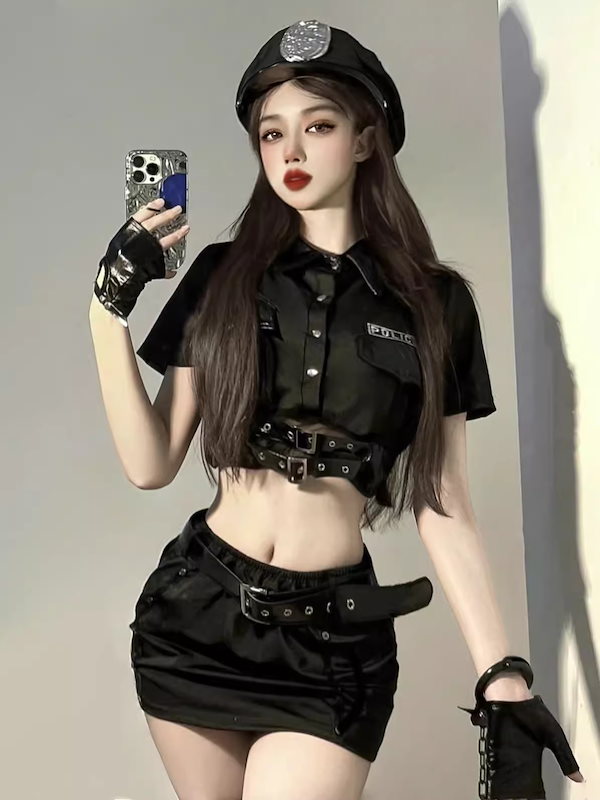 Qoo10] 即納ポリス コスプレ セクシー 6点セッ