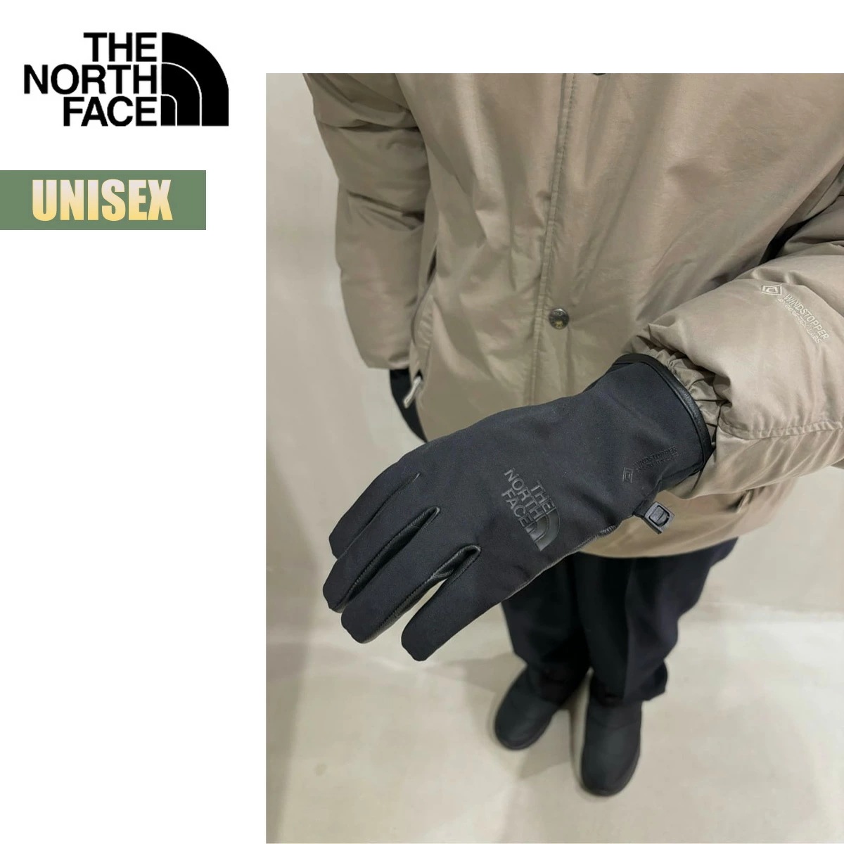 グローブ 手袋 ユニセックス コンピレーションイーチップグローブ 防風 耐水 スマホ操作 タッチスクリーン フリース 皮革 ブラウン ベージュ ブラック NN62409