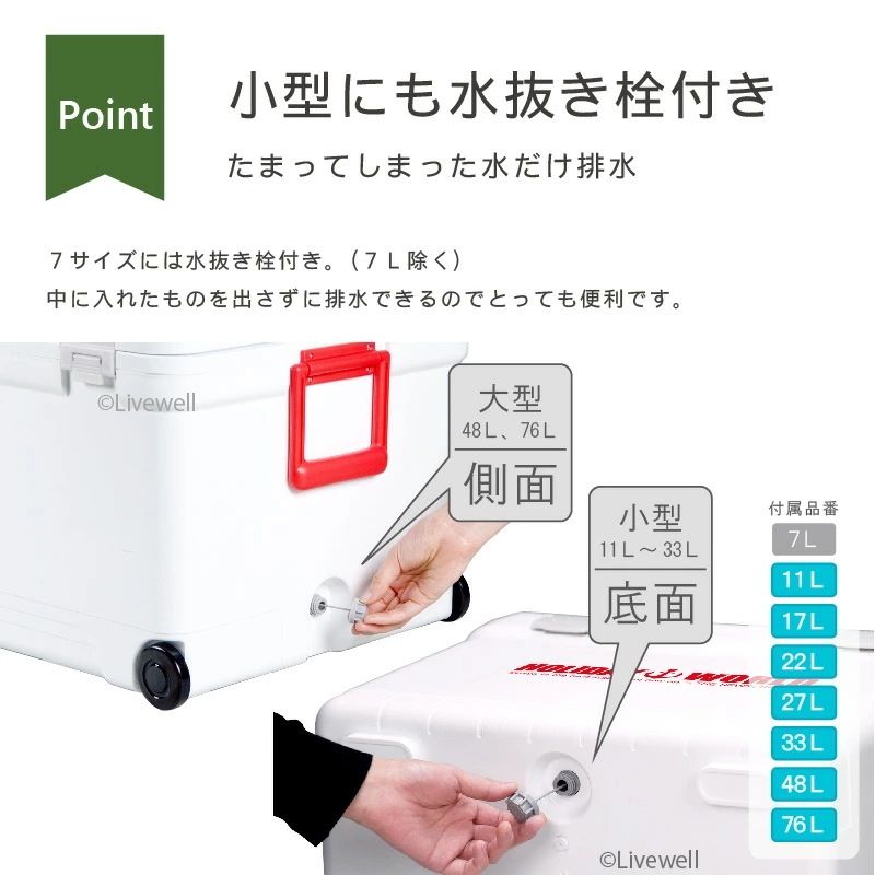 ホリデーワールドLC33L 保冷 保温 大型 熱中症対策グッズ クーラーボックス 大容量 ペットボトル 船釣り お弁当 昼食 フィッシング 防災 災害 保管容器 地震 緊急 おしゃれ かわいい