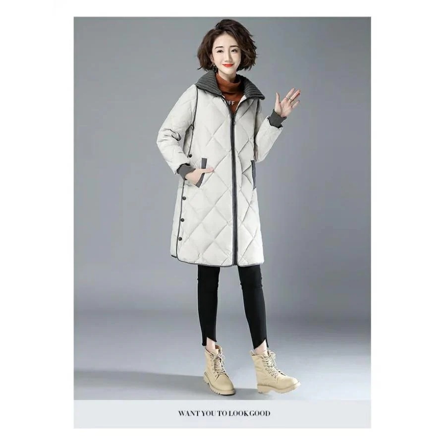 キルティングコートレディースジャケットロングコートダウンコート中綿コートレディースダウン風コートアウター軽量防寒シンプル無地