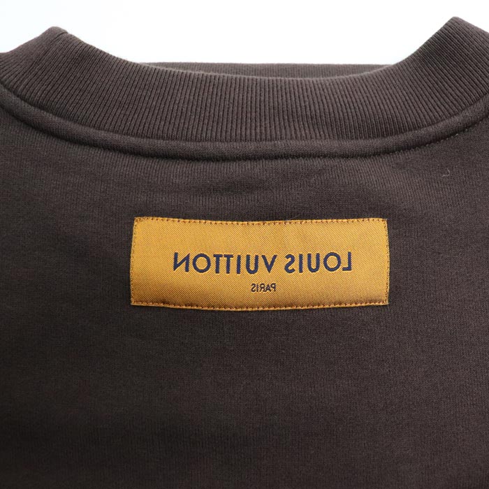 LOUIS VUITTON ルイ・ヴィトン 21AW タフテージュ クルーネック トレーナー スウェット ブラウン RM212 IHN HLY97W L メンズ 中古