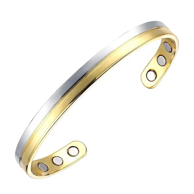 磁気純銅のための8ミリメートル調節可能な健康エネルギーゴールドシルバーカラーマッチング磁気バングル ストレス解消 痩身ブレスレット 女性の減量 エネルギーマグネット付きの磁気ブレスレット エネルギーヨ 磁気純銅のための8ミリメートル調節可能な健康エネルギーゴールドシルバーカラーマッチング磁気バングル ストレス解消 痩身ブレスレット 女性の減量 エネルギーマグネット付きの磁気ブレスレット エネルギーヨ