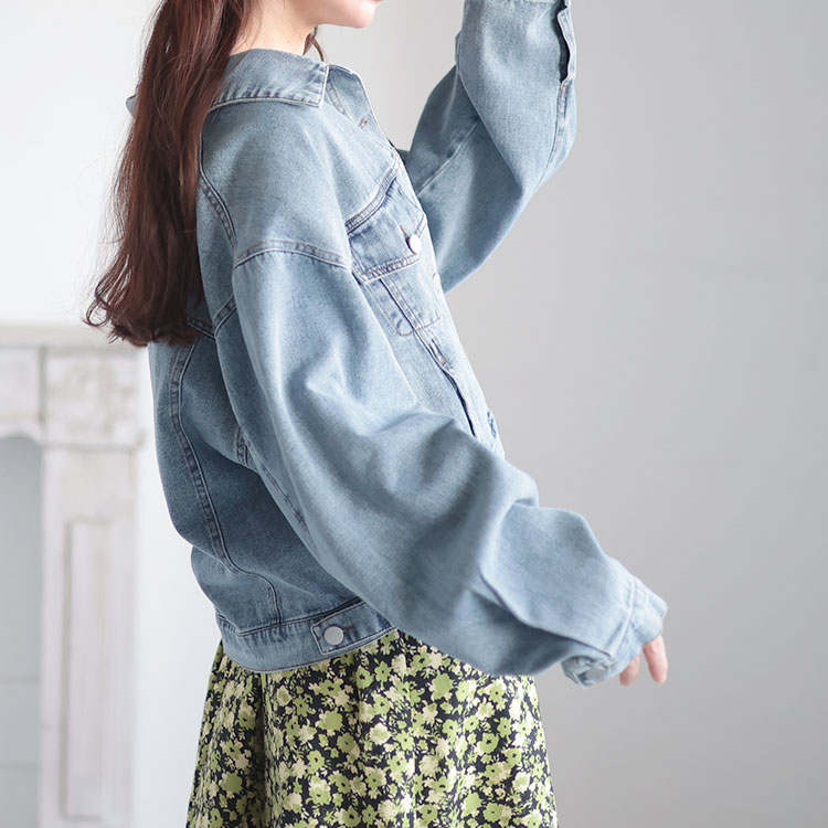 【即納】大きいサイズレディース ジャケット オーバーサイズGジャン デニムジャケット ジージャン Gジャン デニム 長袖 萌え袖 ポケット ボタン ストリート アメカジ オーバーサイズ 羽織り上着 定 【即納】大きいサイズレディース ジャケット オーバーサイズGジャン デニムジャケット ジージャン Gジャン デニム 長袖 萌え袖 ポケット ボタン ストリート アメカジ オーバーサイズ 羽織り上着 定