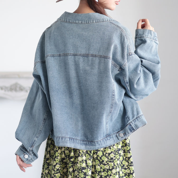 【即納】大きいサイズレディース ジャケット オーバーサイズGジャン デニムジャケット ジージャン Gジャン デニム 長袖 萌え袖 ポケット ボタン ストリート アメカジ オーバーサイズ 羽織り上着 定 【即納】大きいサイズレディース ジャケット オーバーサイズGジャン デニムジャケット ジージャン Gジャン デニム 長袖 萌え袖 ポケット ボタン ストリート アメカジ オーバーサイズ 羽織り上着 定