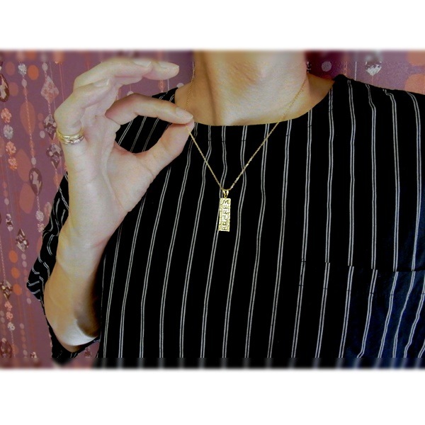 ハワイアンジュエリー リリ エグゼクティブ プラチナ 仕上げ プレートネックレス レディース メンズ