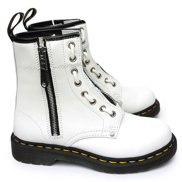 Dr.マーチン　ツインジップチェルシーブーツ　ホワイト　25センチ Dr.マーチン ツインジップチェルシーブーツ ホワイト 25センチ