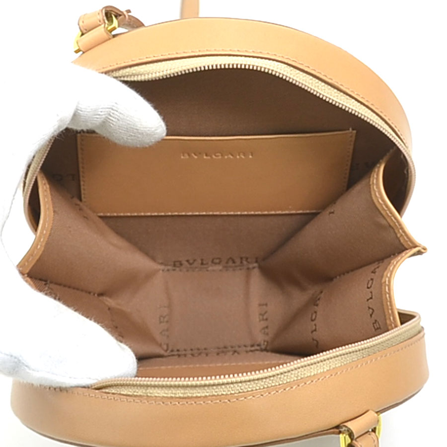 ブルガリ BVLGARI 斜め掛けショルダーバッグ キャンバス/レザー ベージュ レディース r9833g