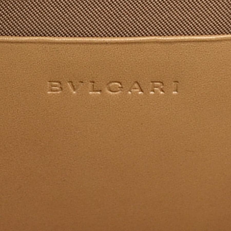 ブルガリ BVLGARI 斜め掛けショルダーバッグ キャンバス/レザー ベージュ レディース r9833g