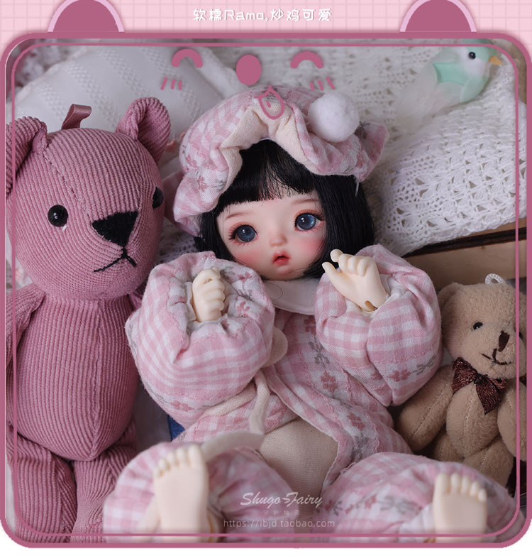 Rosa BJDドール&ドールセット 1/4関節人形 人形本体+眼球+顔メイク+ウィッグ+服+靴 | 球体関節人形 1&frasl;4 BJDドール フルセット 日常風 メイク済み