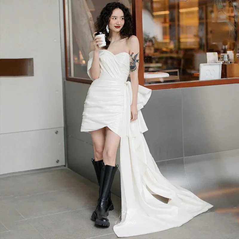 今年人気爆発中結婚式 ドレス ドレス ワンピース セクシー ウエディングドレス チューブトップブラ 花嫁 披露宴 二次会 謝恩会 発表会 演奏会 女子会