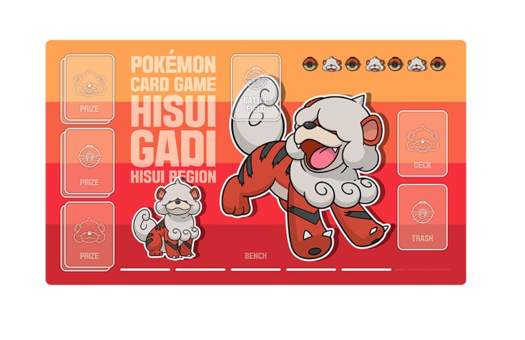 韓国ポケモンストア限定 ポケモンカードゲームグッズ (ガーディヒスイのすがた) プレイマット 韓国ポケモンストア限定 ポケモンカードゲームグッズ (ガーディヒスイのすがた) プレイマット