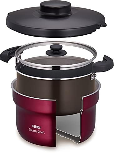 サーモス 真空保温調理器 シャトルシェフ 2.8L (35人用) レッド 調理鍋ふっ素コーティング加工 KBJ-3001 R mdprevattcaulkingandwaterproofing.com