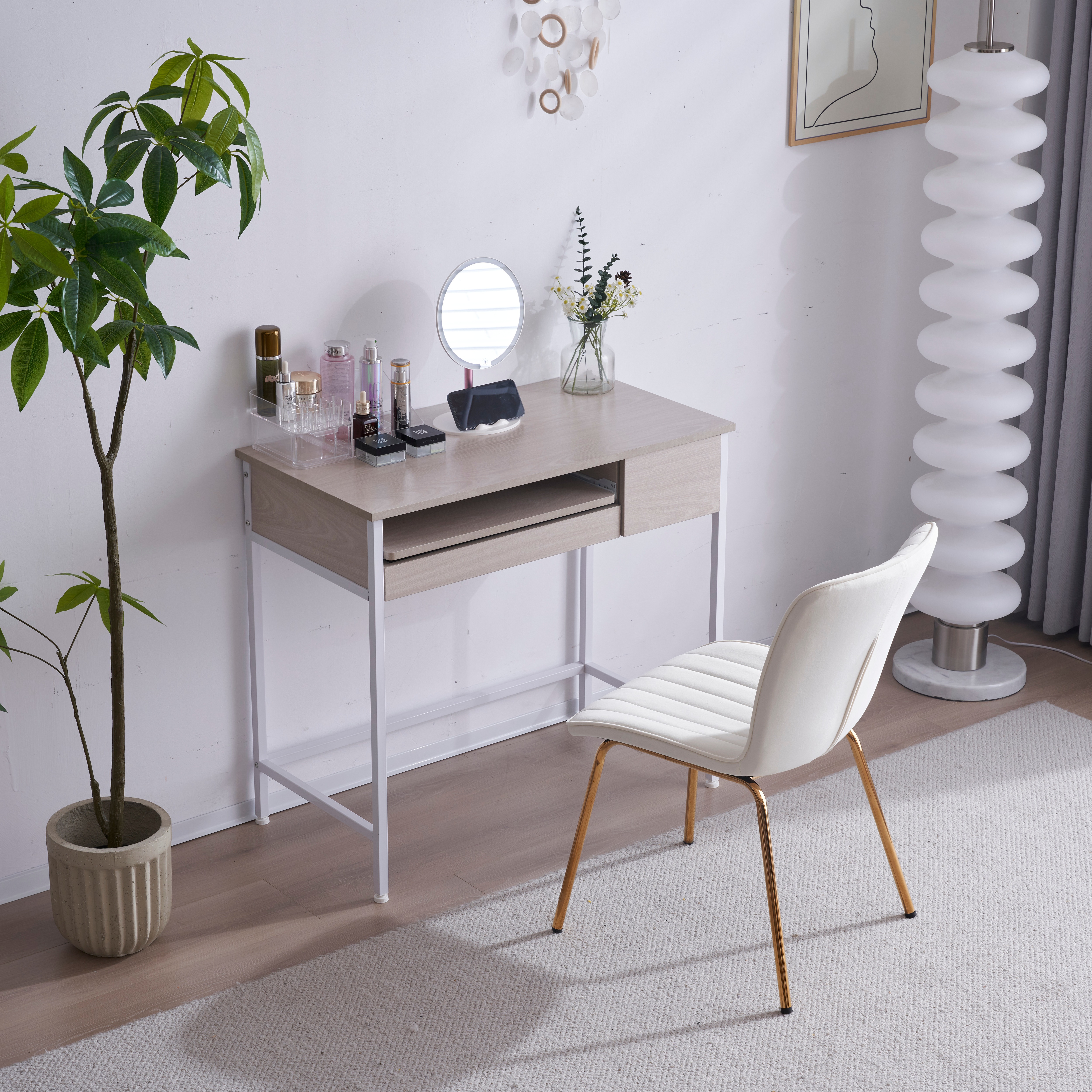 【国内出荷】【新品登場】【木目調ホワイト】パソコンデスク 引き出し付き 収納台 pcデスク 机 大理石柄 おしゃれ キーボード付 ミシン台 学習机 勉強机 新作 【国内出荷】【新品登場】【木目調ホワイト】パソコンデスク 引き出し付き 収納台 pcデスク 机 大理石柄 おしゃれ キーボード付 ミシン台 学習机 勉強机 新作