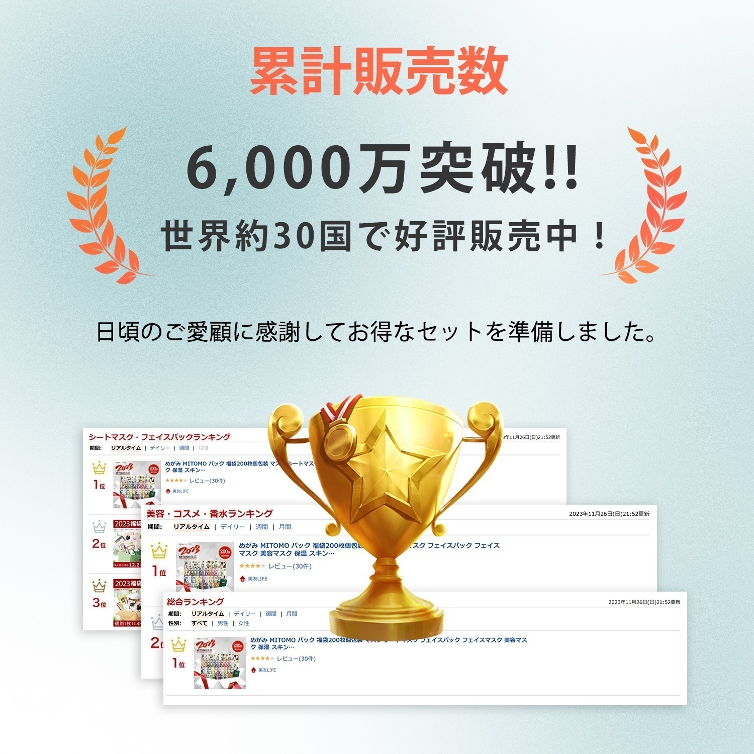 【今日の特価 78%割引】新感覚 福袋 600枚福袋-低刺激・保湿 大容量 【W-LBSH000300x2】