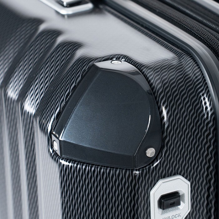 ハードキャリーケース デカかるEdge 拡張タイプ 10泊以上 102L+18L ALI-089-102-WBK ウェーブブラック ハードキャリーケース デカかるEdge 拡張タイプ 10泊以上 102L+18L ALI-089-102-WBK ウェーブブラック