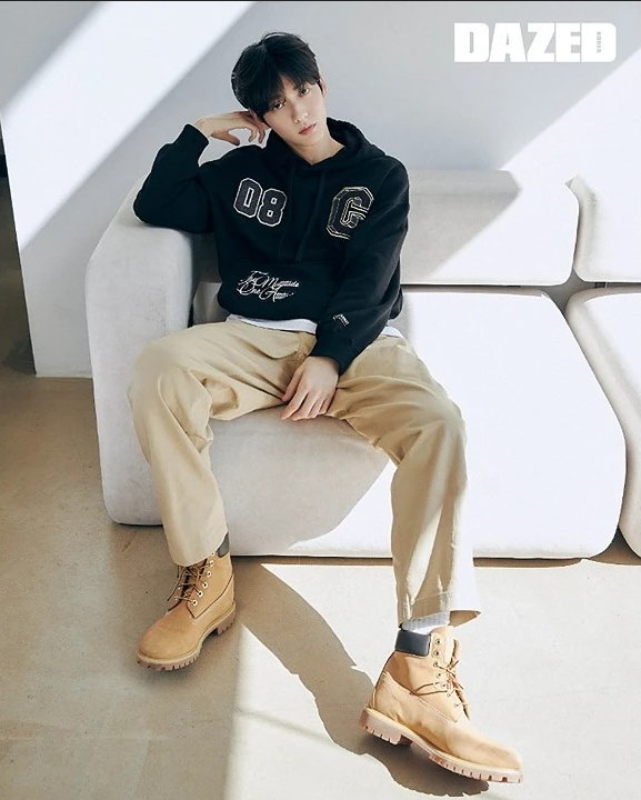 TXT スビン着用]COVERNAT College C Logo Drop Fit Hoodie Black Qoo10] COVERNAT [TXTスビン着用]College C