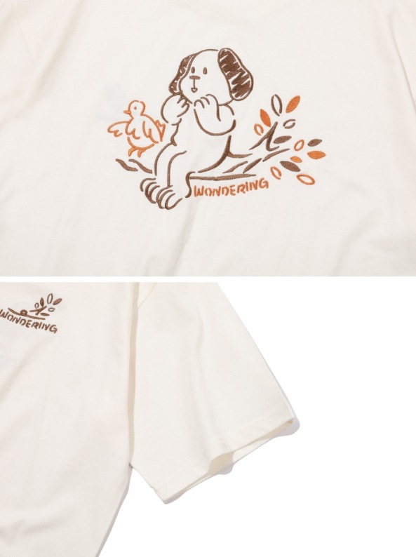 [CPGN STUDIO]★25SS★韓国人気★WONDERS SHORT SLEEVE T-SHIRT MUSINSA公式 | CPGN STUDIO Wonders short sleeve cream