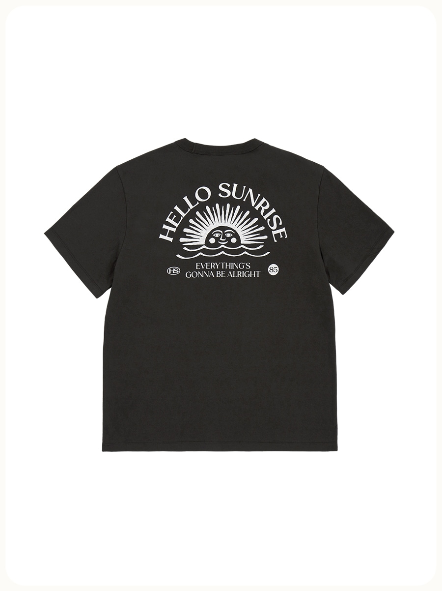 【HELLO SUNRISE】 Mini OG Logo Tee / 追跡付 HELLO SUNRISE Mini OG Logo Tee Charcoal Tシャツ・カットソー