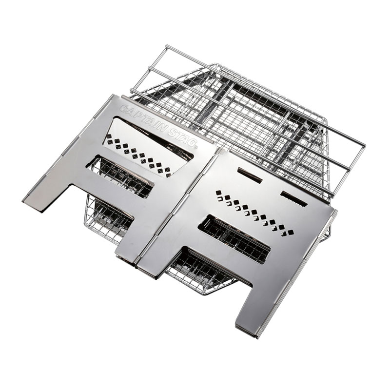 ヘキサ ステンレス カマドグリル トレッキング キャンプ用品 調理用具 (UG73)