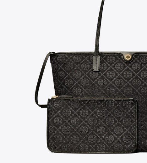 トートバッグ Tory Burch Borsa Shopping T Monogram Con Zip Tモノグラム スモールジップトート: レディース トートバッグ