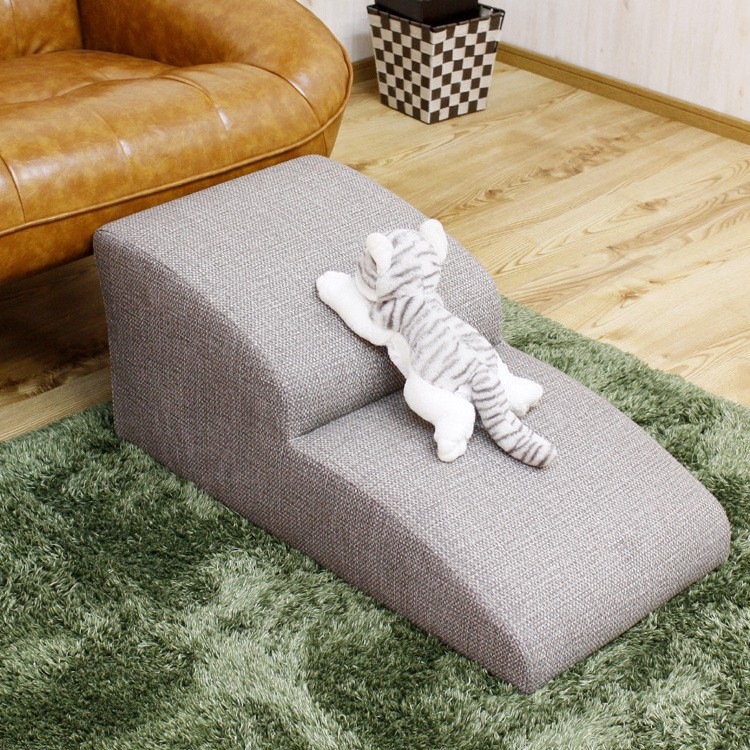 ペット用 ソファ階段 2段 上り下り ステップ ペットステップ ドッグステップ 引っかきキズに強い