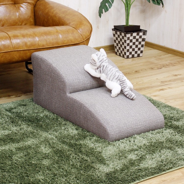 ペット用 ソファ階段 2段 上り下り ステップ ペットステップ ドッグステップ 引っかきキズに強い