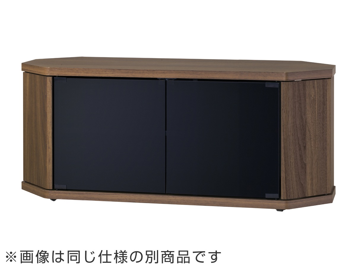 テレビ台 コーナー型 ローボード 木目調 スモークガラス 幅79cm テレビボード TV台 TVラック TVボード テレビラック 省スペース ガラス扉 コーナーテレビ台 AVラック リビング収納