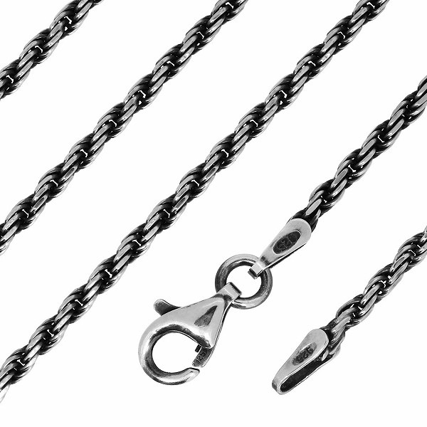 シルバーチェーン ネックレス チェーン いぶし カットフレンチロープシルバーチェーン シルバーチェーン ネックレス チェーン いぶし カットフレンチロープシルバーチェーン