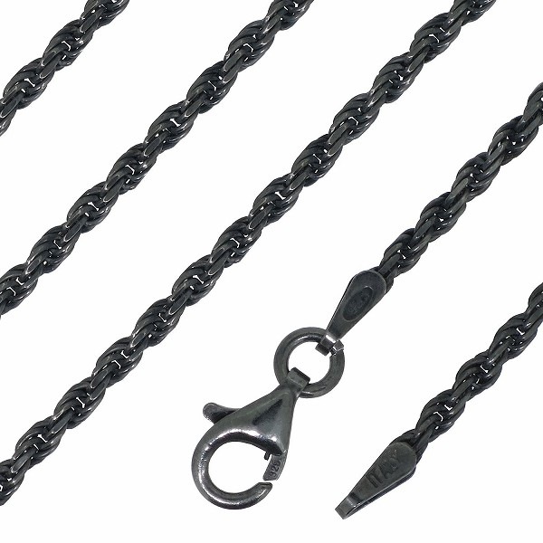 シルバーチェーン ネックレス チェーン いぶし カットフレンチロープシルバーチェーン シルバーチェーン ネックレス チェーン いぶし カットフレンチロープシルバーチェーン