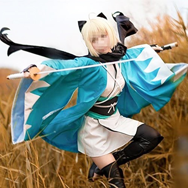 【即納】最安値挑戦 ウィッグ追加可 最終再臨 沖田 コスプレ衣装 風 桜セイバー おきたそうじ 沖田総司 FGO 【即納】最安値挑戦 ウィッグ追加可 最終再臨 沖田 コスプレ衣装 風 桜セイバー おきたそうじ 沖田総司 FGO