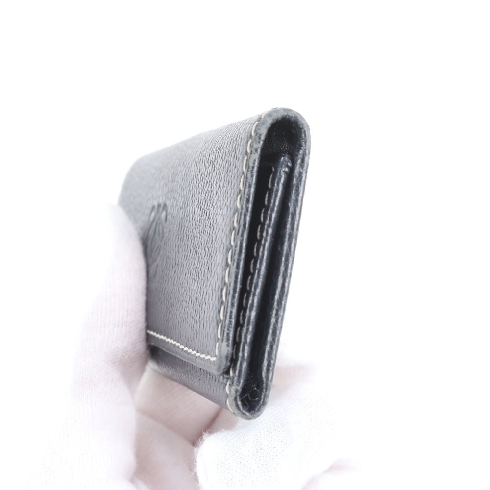 美品 アナグラム ゴールド 金具 レザー キーケース 4連 6連 キーリング 本革 ネイビー 紺 メンズ レディース EUM CP19-10 中古 美品 アナグラム ゴールド 金具 レザー キーケース 4連 6連 キーリング 本革 ネイビー 紺 メンズ レディース EUM CP19-10 中古