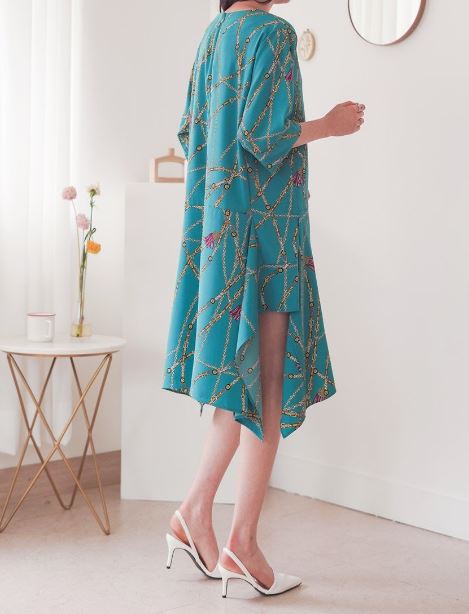 [K-fahion S/S 2019] Herme printed onepiece 捺染ワンピース